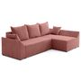 Voir la diapositive 4 : BEST MOBILIER Mike - canapé d'angle réversible - 4 places - convertible avec coffre - en velours côtelé
