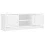 Voir la diapositive 2 : VIDAXL Meuble TV blanc 102x30x37,5 cm bois d'ingenierie