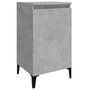 Voir la diapositive 2 : VIDAXL Table de chevet gris beton 40x35x70 cm bois d'ingenierie