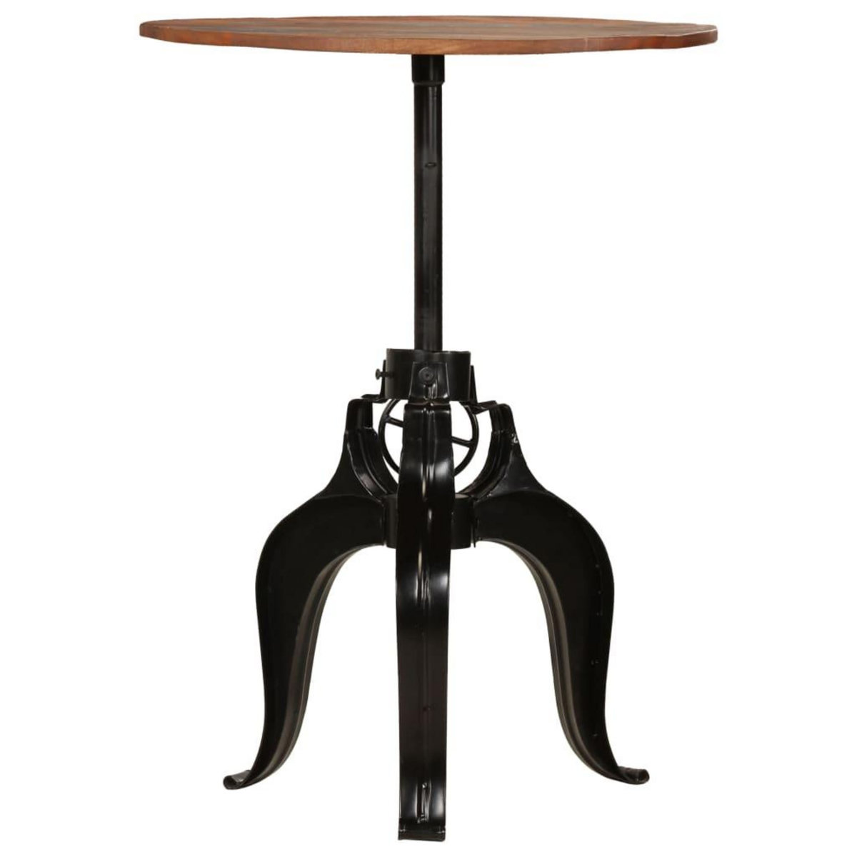VIDAXL Table de bar Bois de recuperation massif 75x(76-110) cm