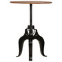 Voir la diapositive 2 : VIDAXL Table de bar Bois de recuperation massif 75x(76-110) cm