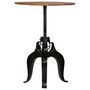 Voir la diapositive 2 : VIDAXL Table de bar Bois de recuperation massif 75x(76-110) cm