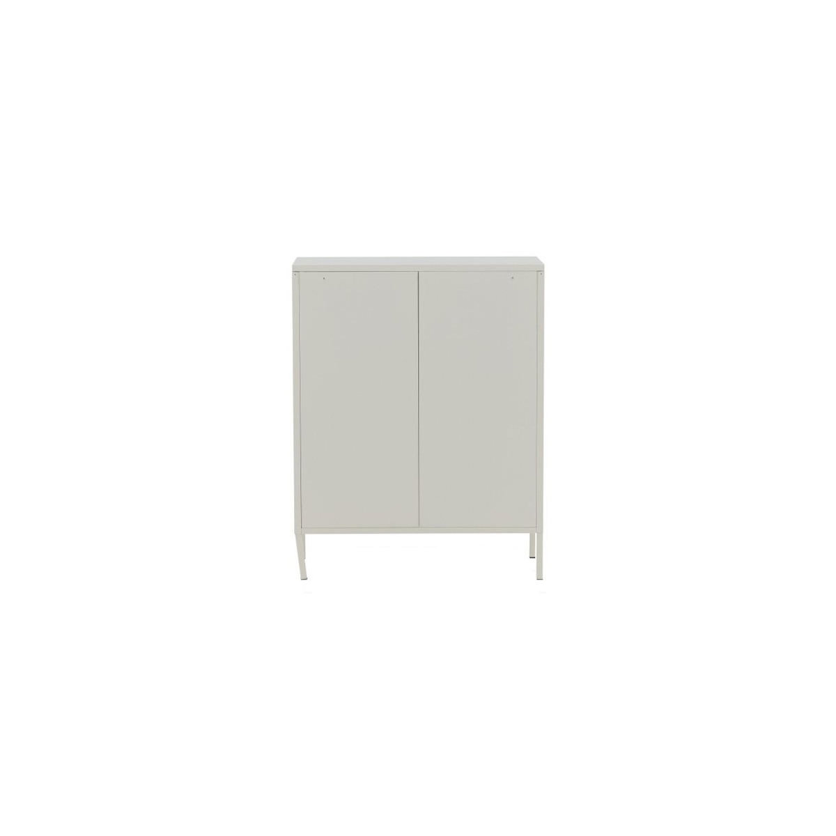Paris Prix Buffet 2 Portes en Métal  Misha  102cm Blanc