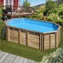 Voir la diapositive 2 : GRE Piscine bois Orange 7,55 x 4,56 x 1,46 m - Gré