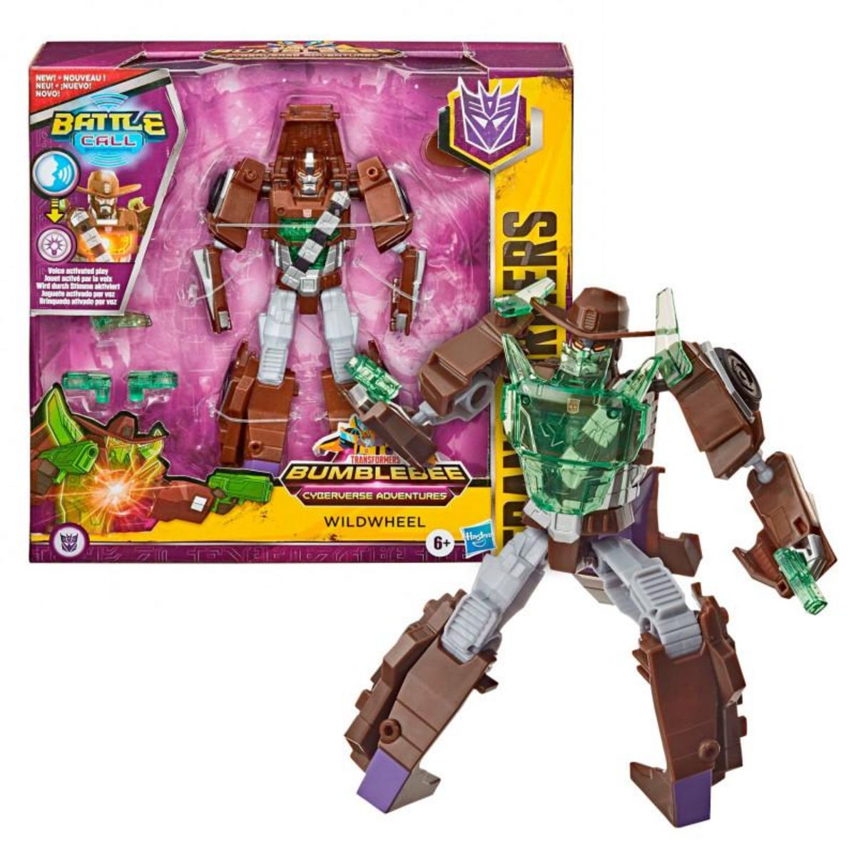 HASBRO Hasbro - Figurine Transformers Cyberverse Battle Call - Wildwheel E82275L0