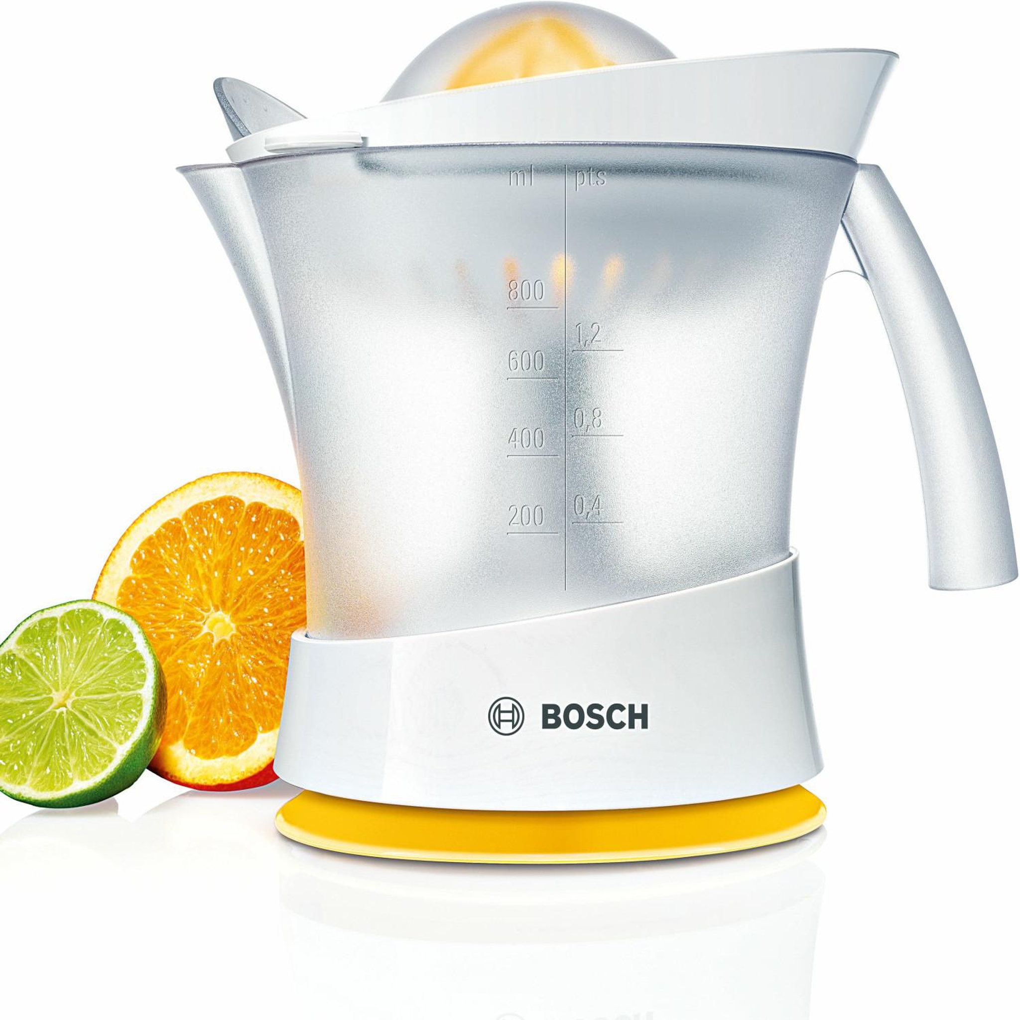 Voir la diapositive 3 : BOSCH Presse-agrumes 25w blanc et jaune - mcp3000