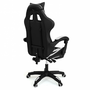 Voir la diapositive 6 : ID MARKET Fauteuil de gaming ALEX réglable avec repose-pied, coussin de tête et coussin lombaire noir et blanc