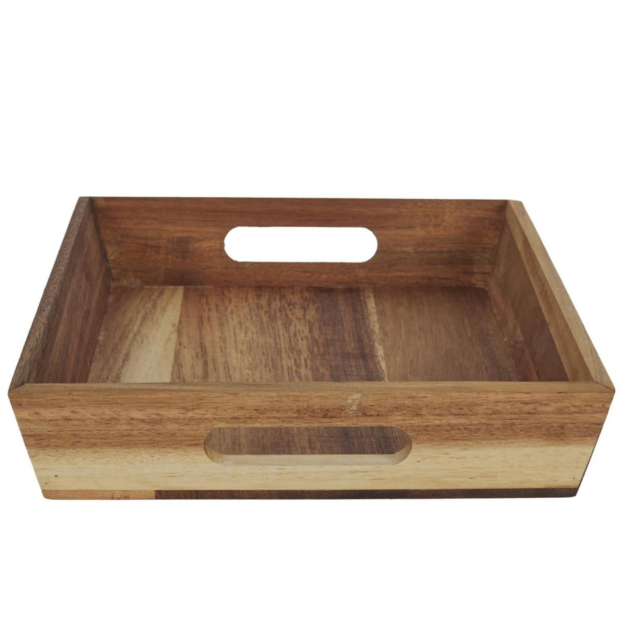Voir la diapositive 3 : The Home Deco Factory Plateau de service en bois  acacia  32cm marron