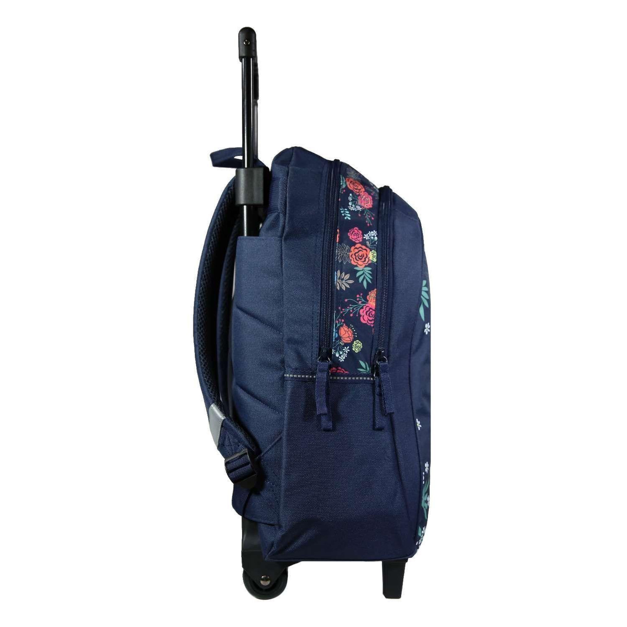 Voir la diapositive 3 : Bagtrotter BAGTROTTER Sac à dos à roulettes 45 cm Cybel Cheval Licorne Bleu