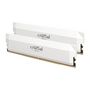 Voir la diapositive 3 : Crucial CRUCIAL Mémoire RAM DDR5 PRO - Overclocking Edition - Kit 64GB (2 x 32GO) - 6000 MT/s - CL40 - UDIMM - Blanc