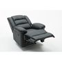 Voir la diapositive 4 : Habitat et Jardin Fauteuil relax  Buckingham  - 85 x 93 x 100 cm - Noir