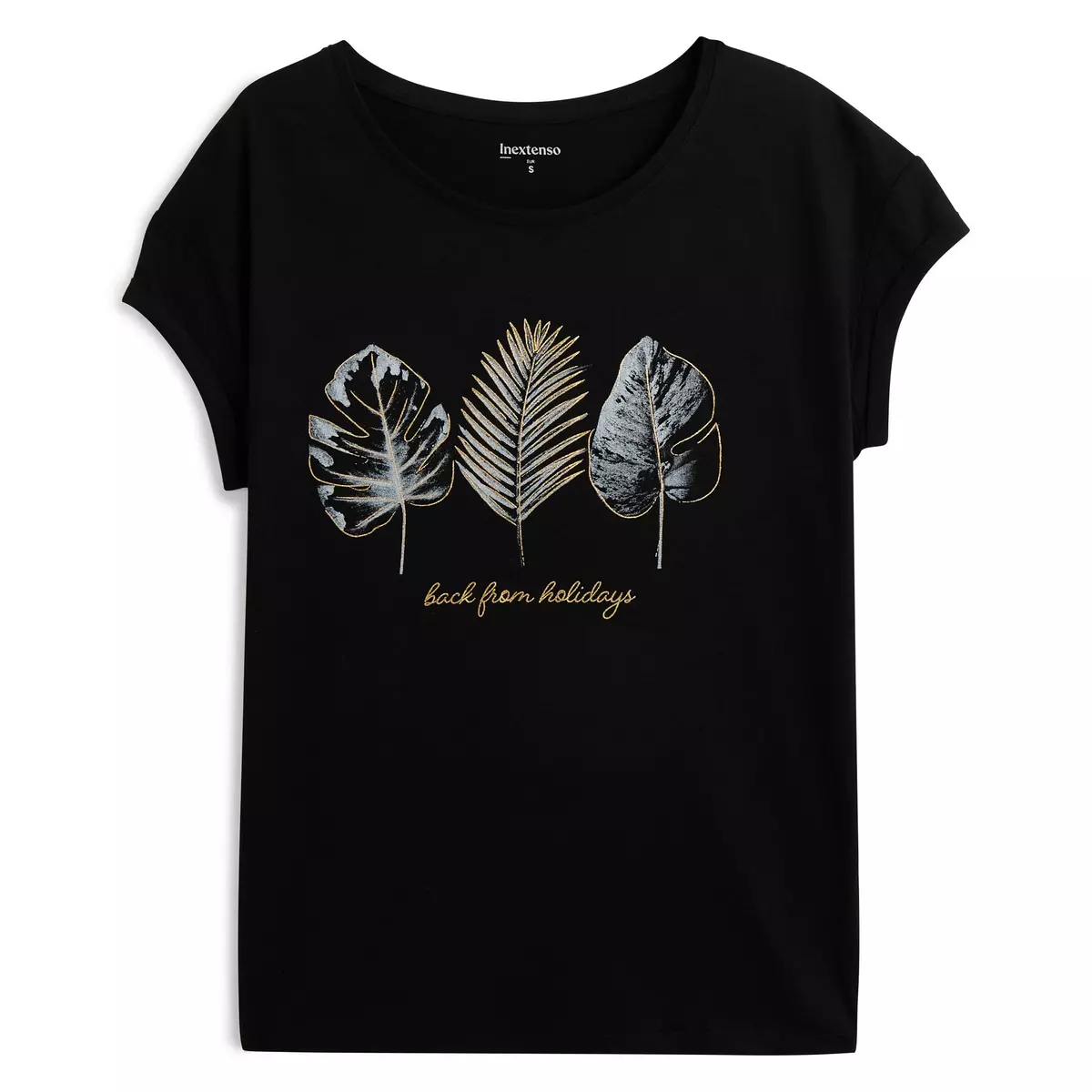 INEXTENSO T-shirt noir femme