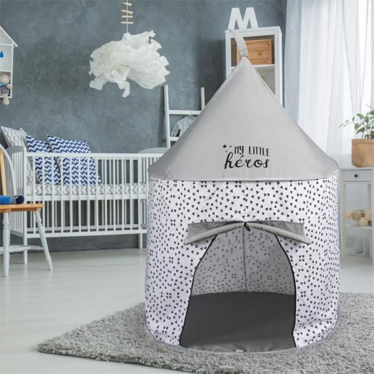 Paris Prix Tente pour Enfant  Pop Up  135cm Gris