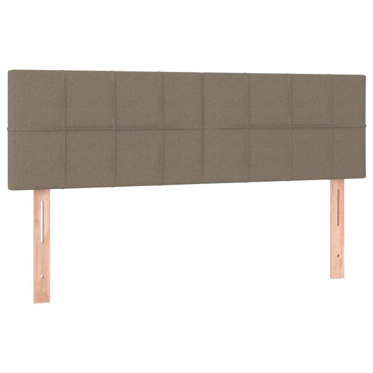 VIDAXL Tetes de lit 2 pcs Taupe 72x5x78/88 cm Tissu