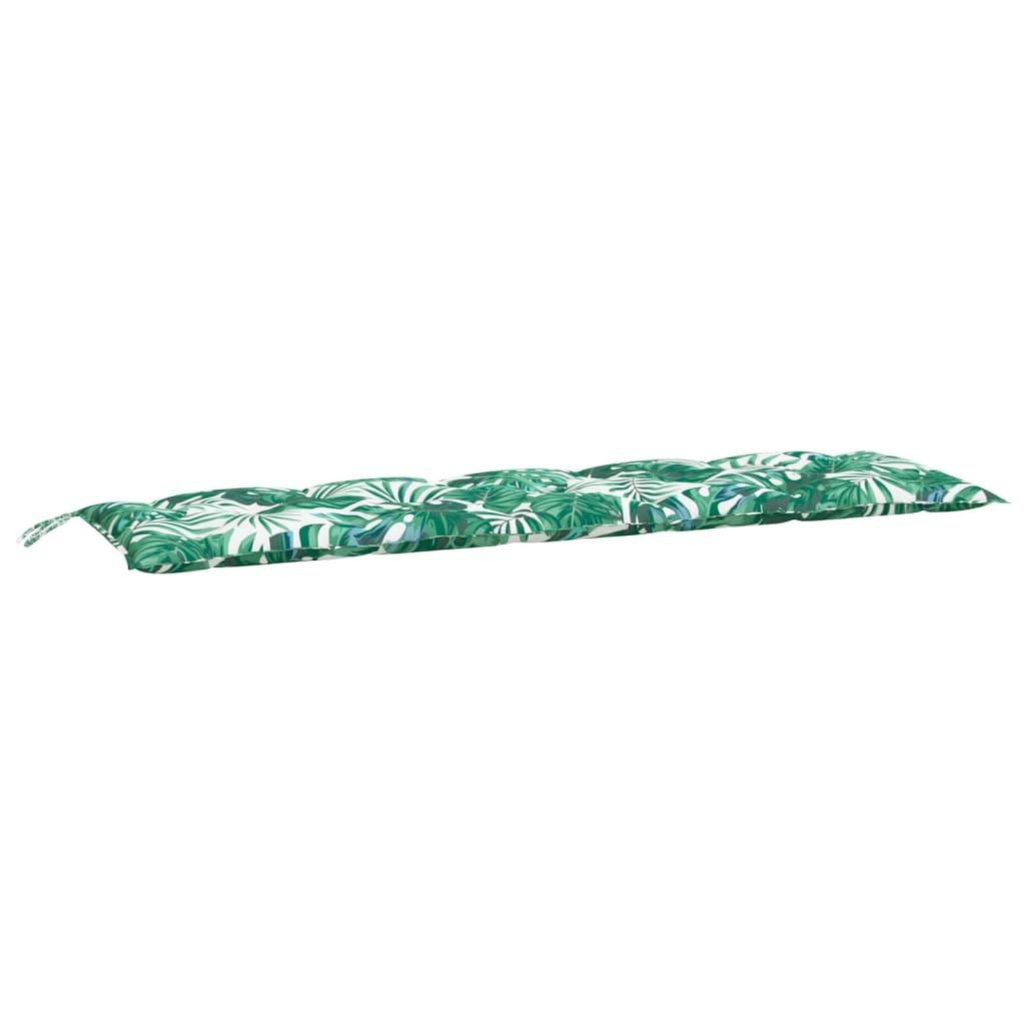Voir la diapositive 4 : VIDAXL Coussins de banc de jardin lot de 2 motif de feuilles