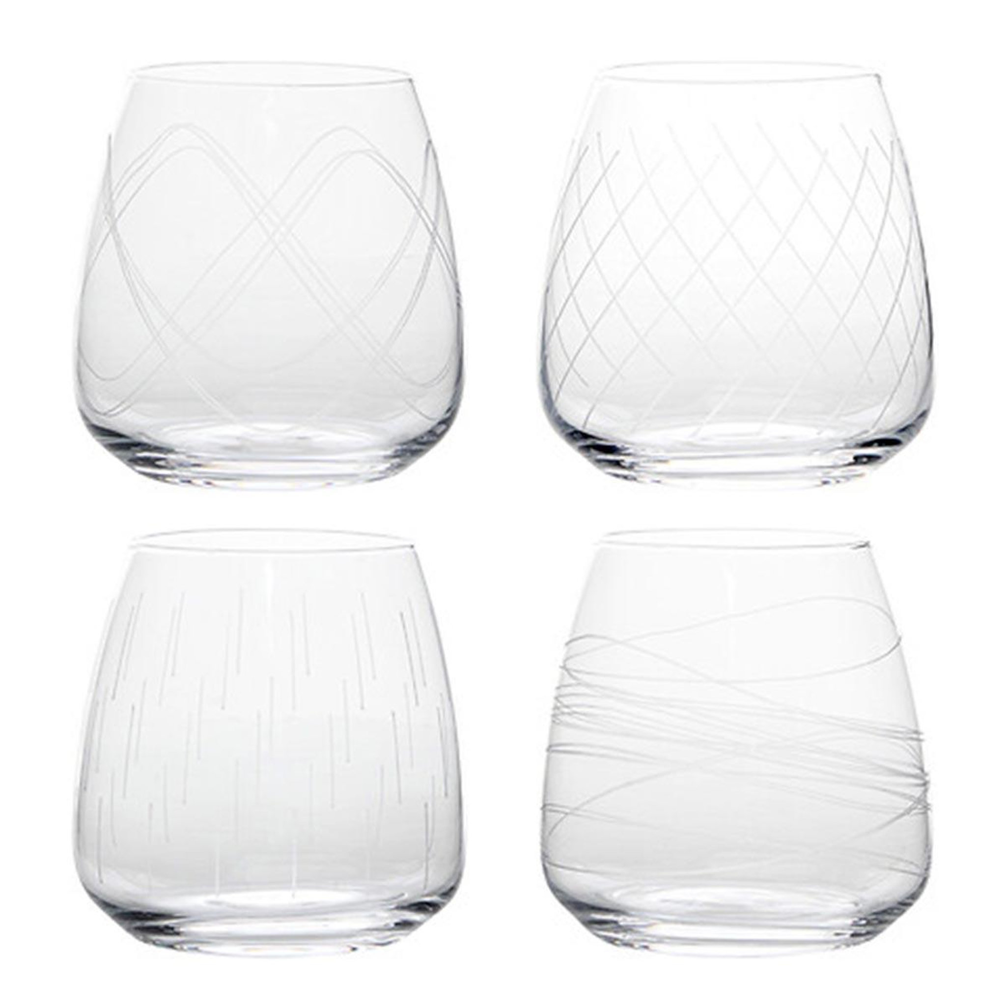 SECRET DE GOURMET Lot de 4 verres bas  talia  40cl transparent