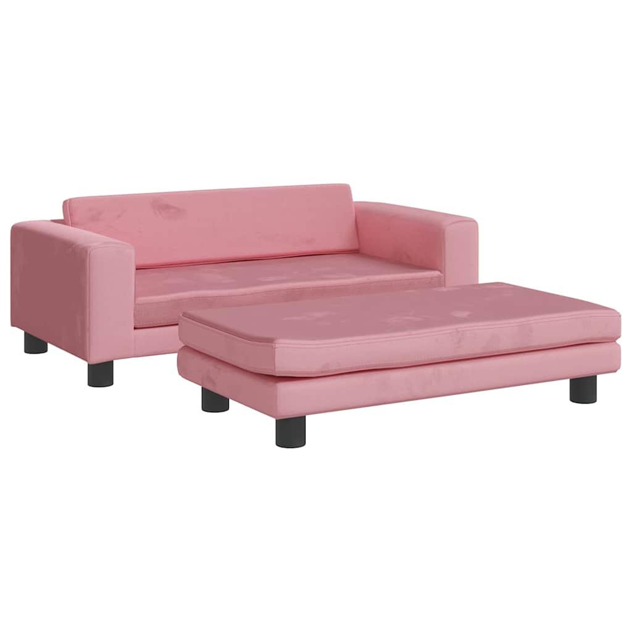 Voir la diapositive 2 : VIDAXL Lit pour chien avec extension rose 100x50x30 cm velours