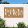 Voir la diapositive 1 : VIDAXL Decoration murale jardin 105x55 cm acier corten design feuille