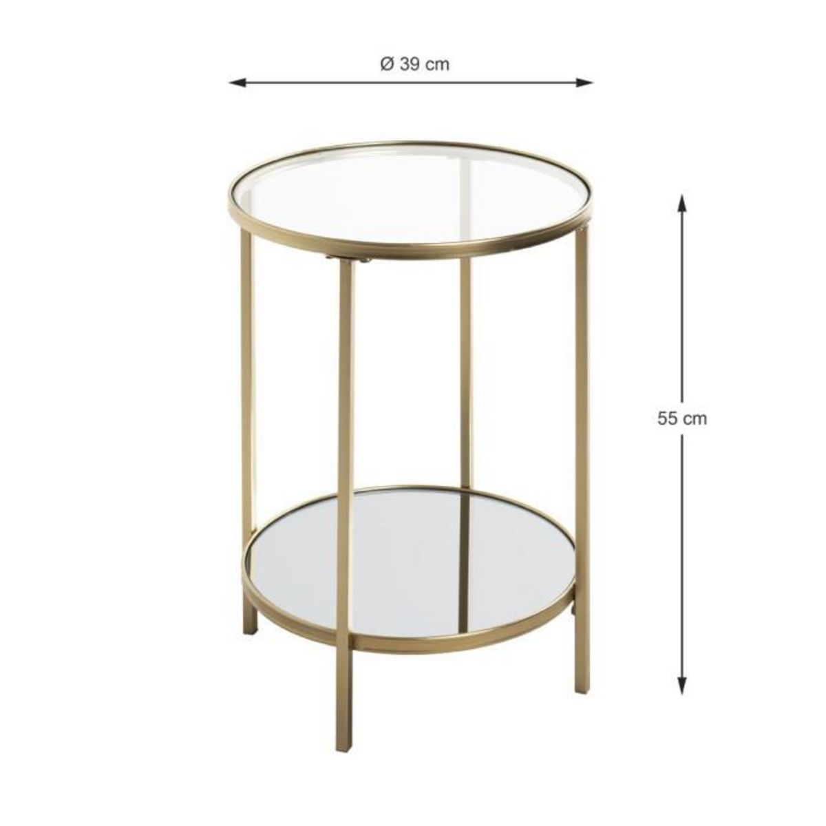 Paris Prix Table d'Appoint Design  Timana  55cm Or