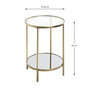Voir la diapositive 5 : Paris Prix Table d'Appoint Design  Timana  55cm Or