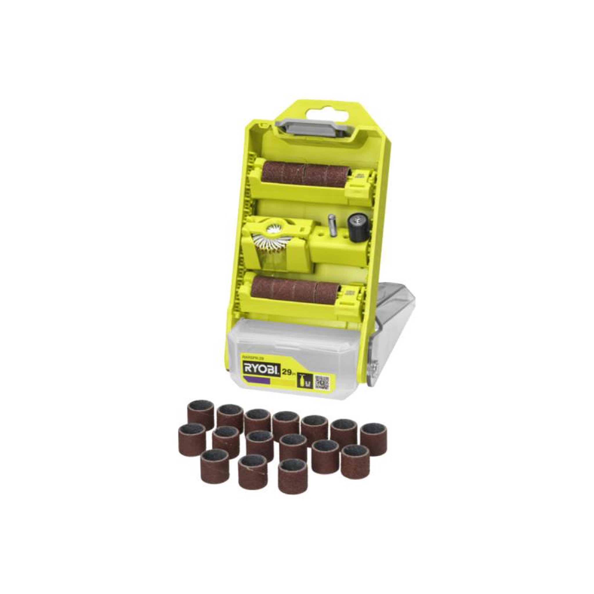 Ryobi Coffret de ponçage et polissage RYOBI - RARSPK-29 - 3,2mm - 29 pcs