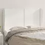 VIDAXL Tete de lit avec oreilles Blanc 147x23x118/128 cm Similicuir