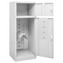 Voir la diapositive 5 : VIDAXL Armoire a selles Gris clair 53x53x140 cm Acier
