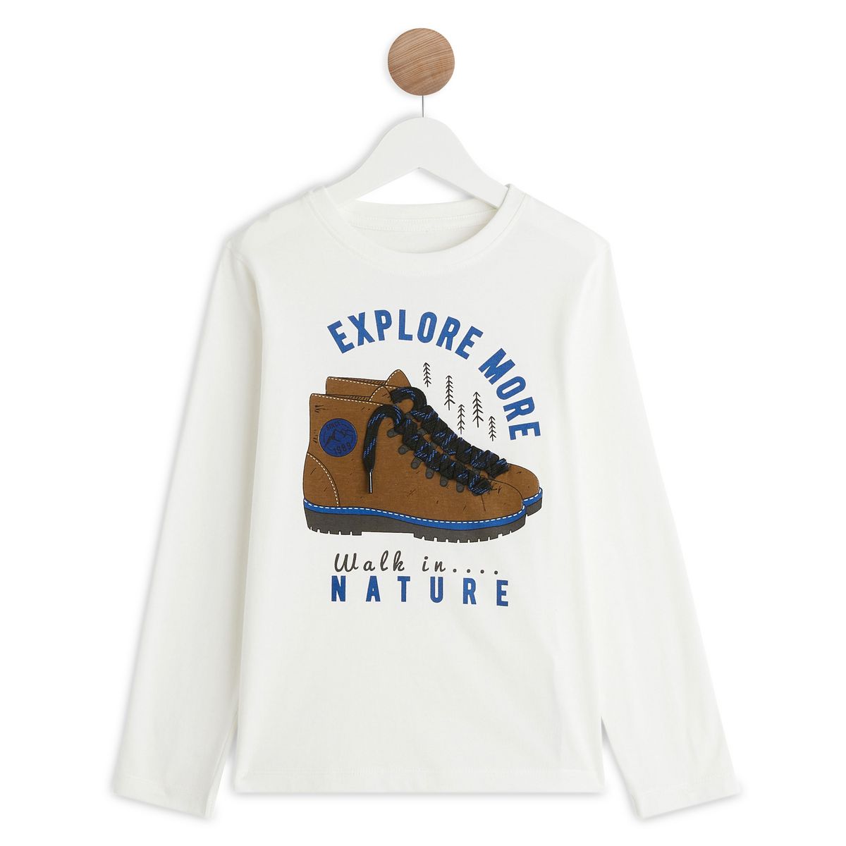IN EXTENSO T-shirt manches longues imprimé boots garçon