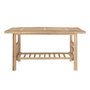 Voir la diapositive 3 : Rendez vous déco Salon de jardin blanc en bambou avec canapé d'angle et table basse-Vadella