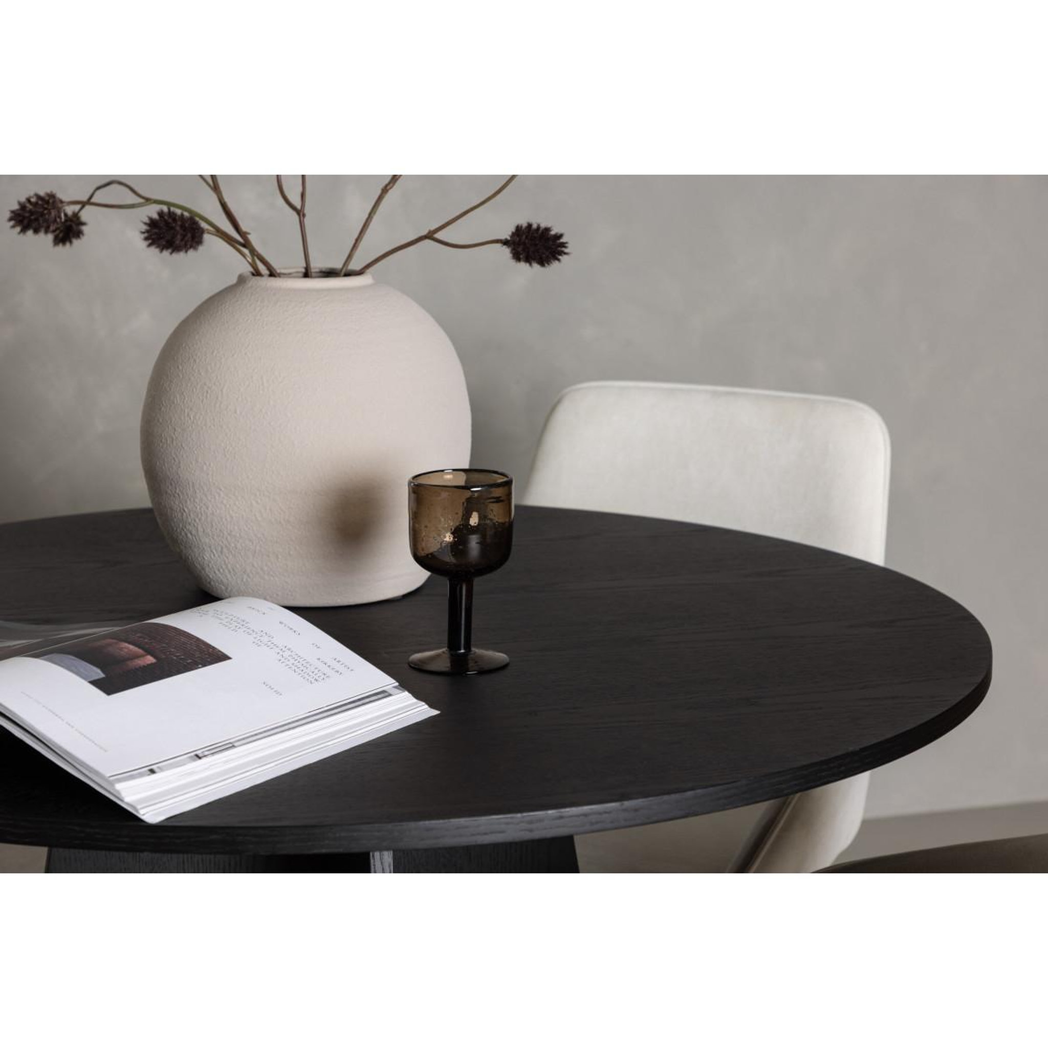 Voir la diapositive 5 : Paris Prix Ensemble table à manger & 4 chaises  bootcut & rosie  110cm beige & noir