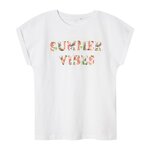 NAME IT T shirt  Fille Name it Famma. Coloris disponibles : Blanc
