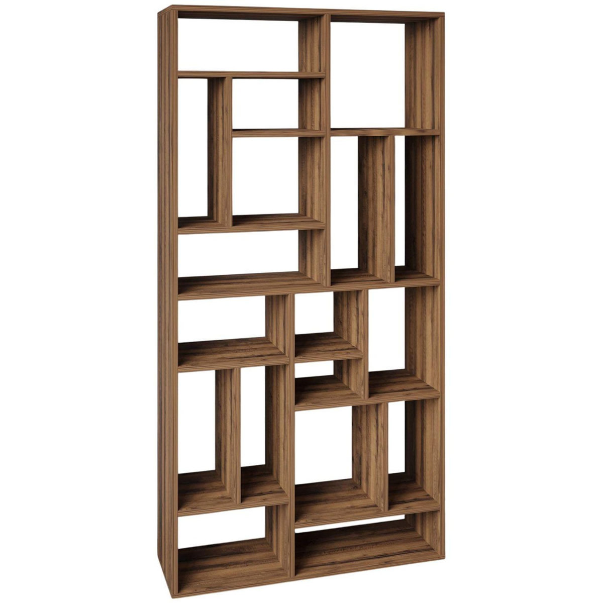Habitat et Jardin Bibliothèque en bois  Nicola  - 90 x 30 x 180 cm - Marron