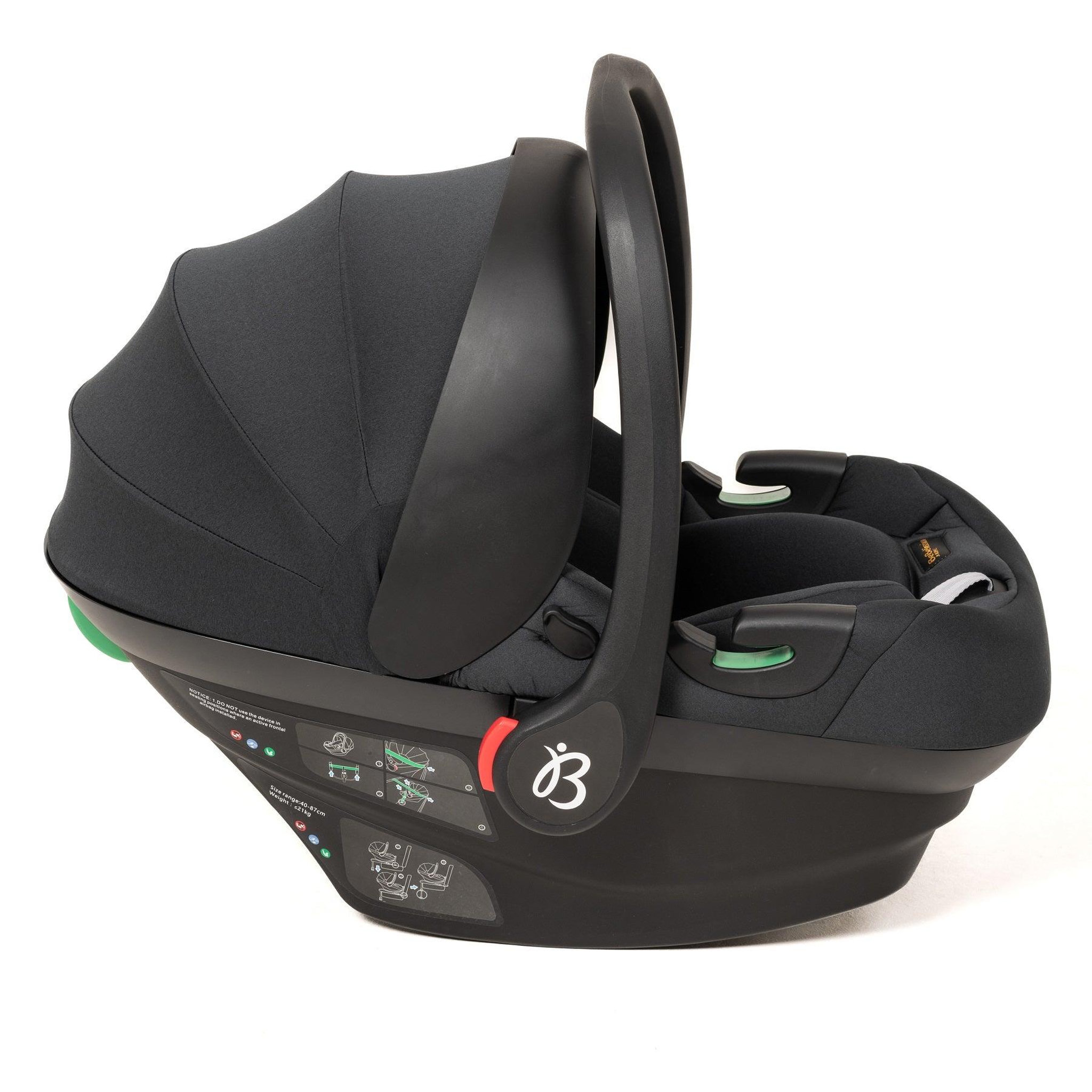 Voir la diapositive 3 : BEBELISSIMO Siège auto bébé - Cosy CRIOS I-size  - groupe 0+ - de 0 à 21kg - de 40 à 87cm - noir