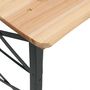Voir la diapositive 5 : VIDAXL Table a biere pliable 170x50x75/105 cm bois massif de sapin