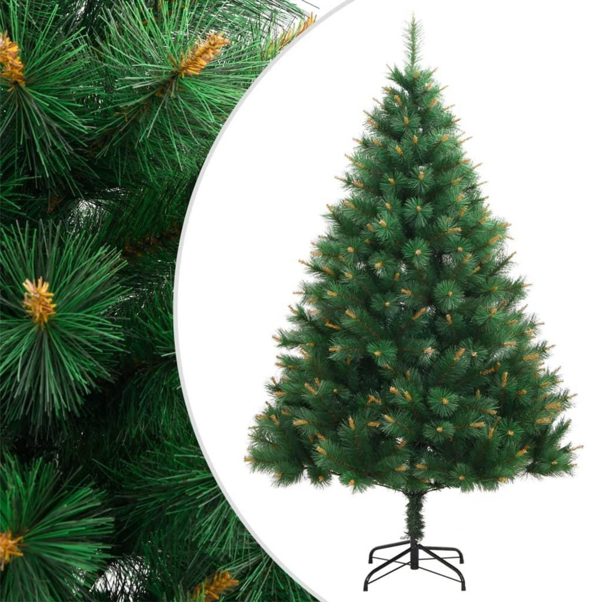 VIDAXL Sapin de Noël artificiel a charnieres avec support 150 cm