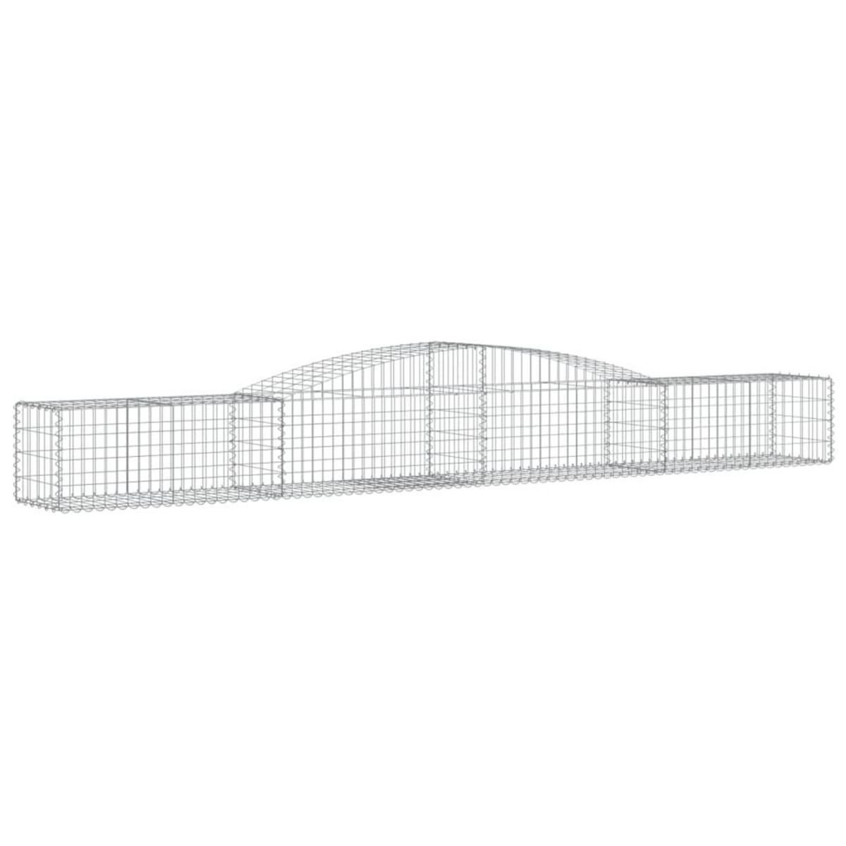 VIDAXL Paniers a gabions arques 25 pcs 400x50x40/60 cm Fer galvanise