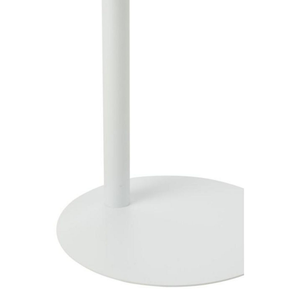 Paris Prix Table d'Appoint Ronde en Métal  Reva  50cm Blanc