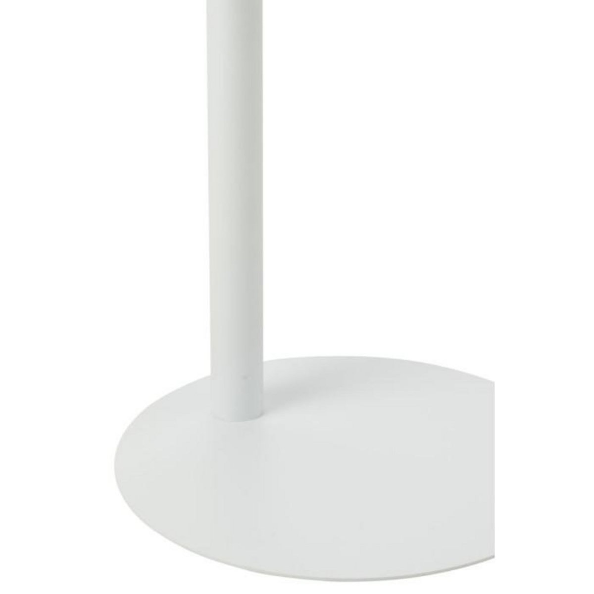 Paris Prix Table d'Appoint Ronde en Métal  Reva  50cm Blanc