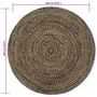 Voir la diapositive 5 : VIDAXL Tapis fait a la main Jute Noir et marron 180 cm