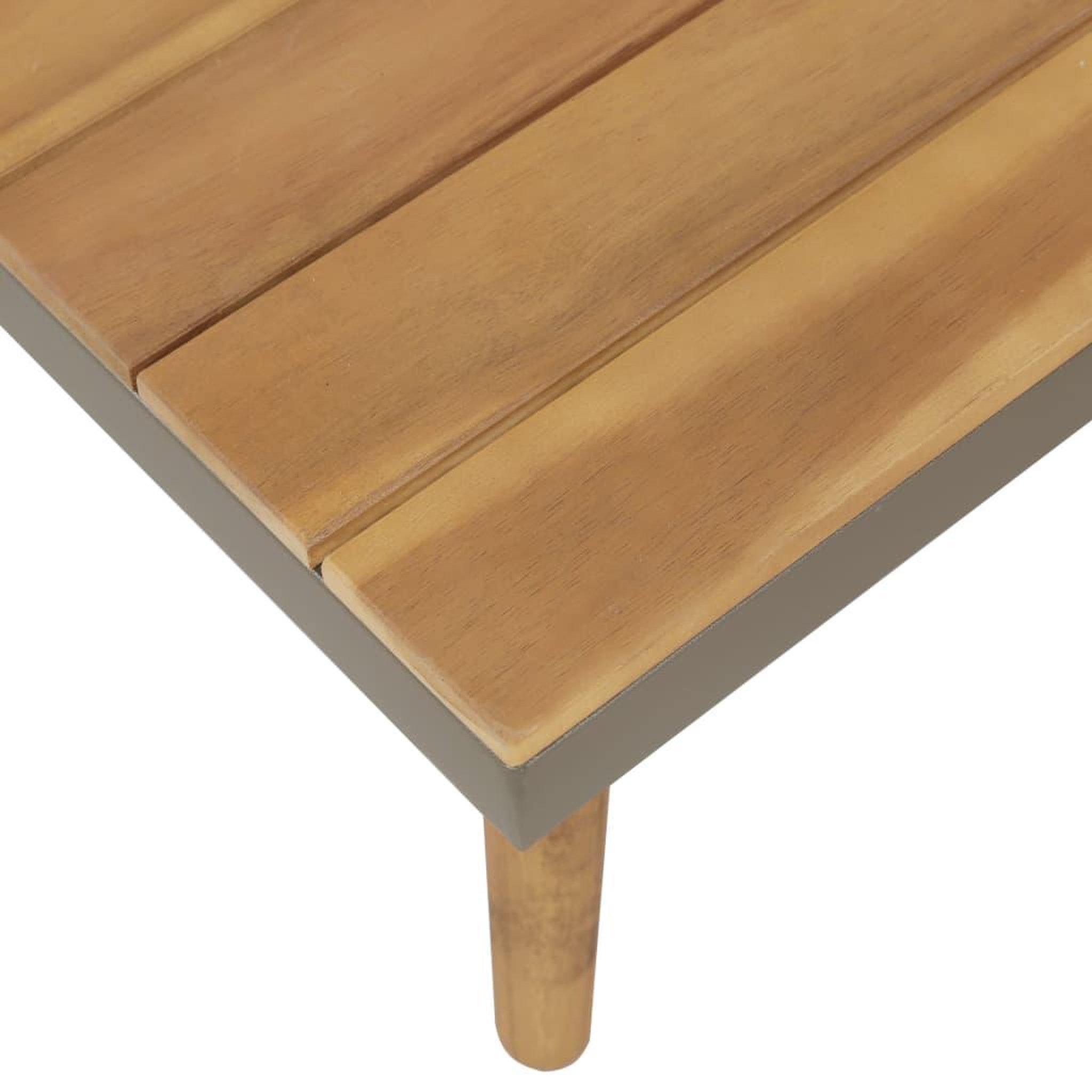 Voir la diapositive 4 : VIDAXL Salon de jardin 4pcs et coussins bois d'acacia solide marron