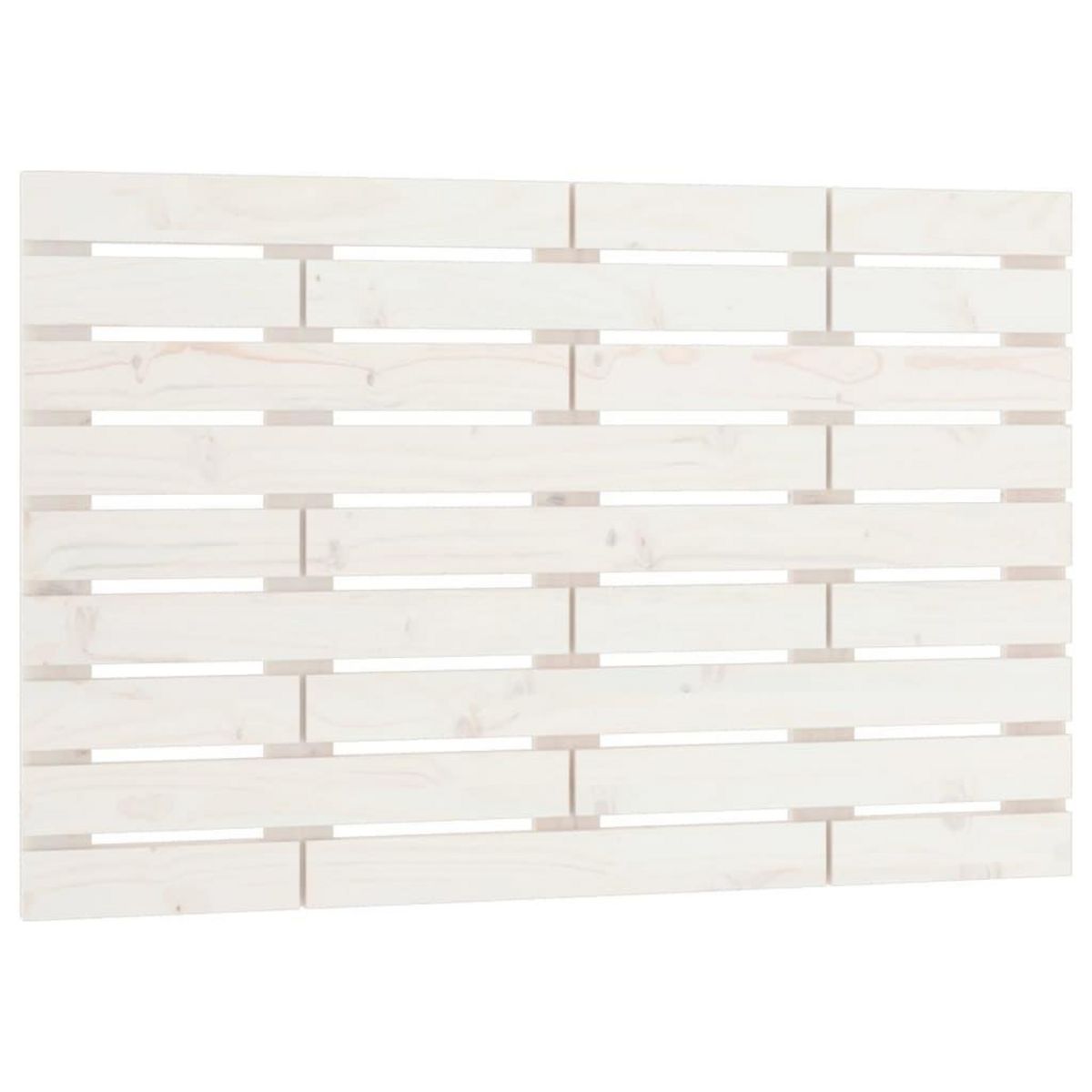 VIDAXL Tete de lit murale Blanc 106x3x63 cm Bois massif de pin