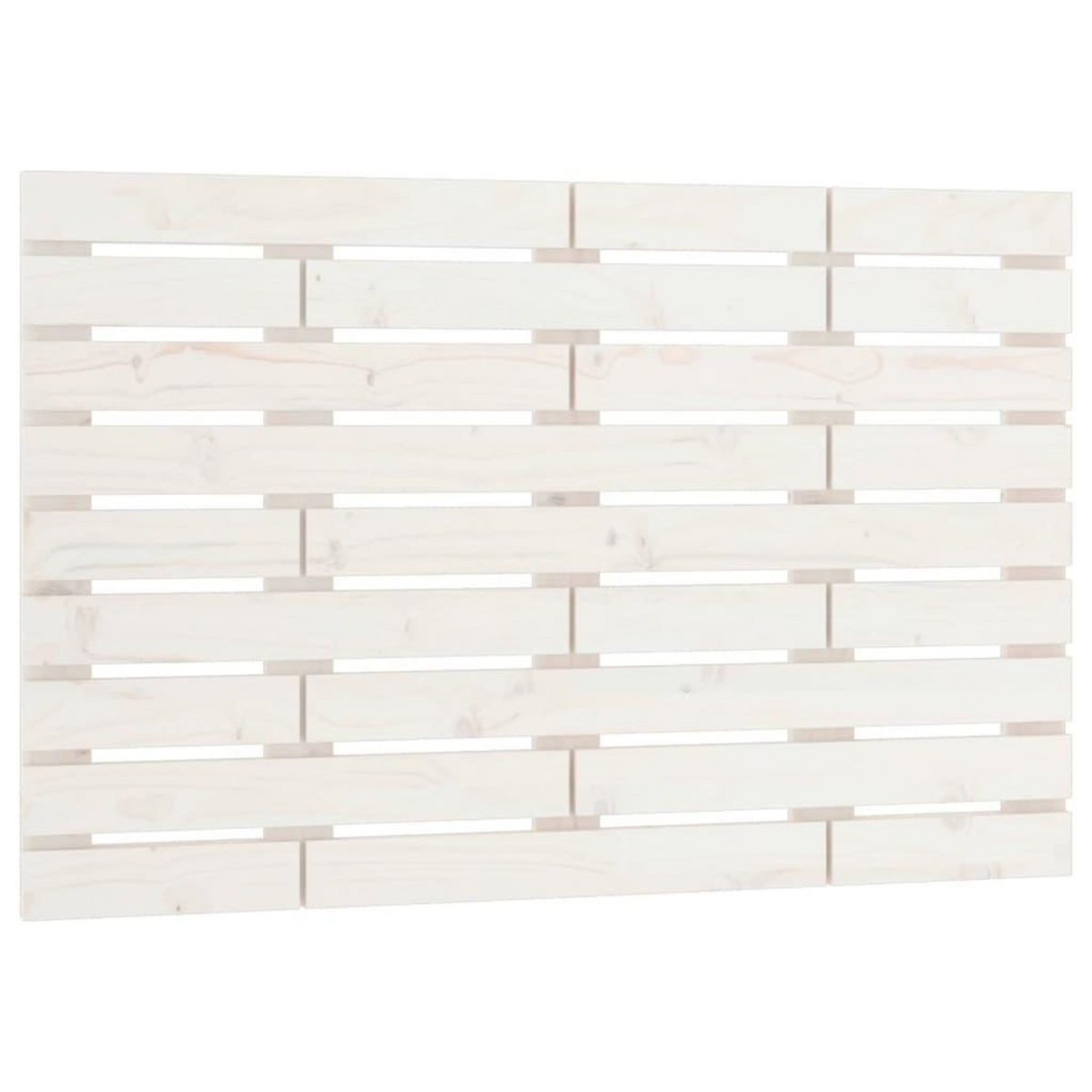 VIDAXL Tete de lit murale Blanc 106x3x63 cm Bois massif de pin