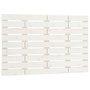 Voir la diapositive 2 : VIDAXL Tete de lit murale Blanc 106x3x63 cm Bois massif de pin