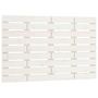 Voir la diapositive 2 : VIDAXL Tete de lit murale Blanc 106x3x63 cm Bois massif de pin