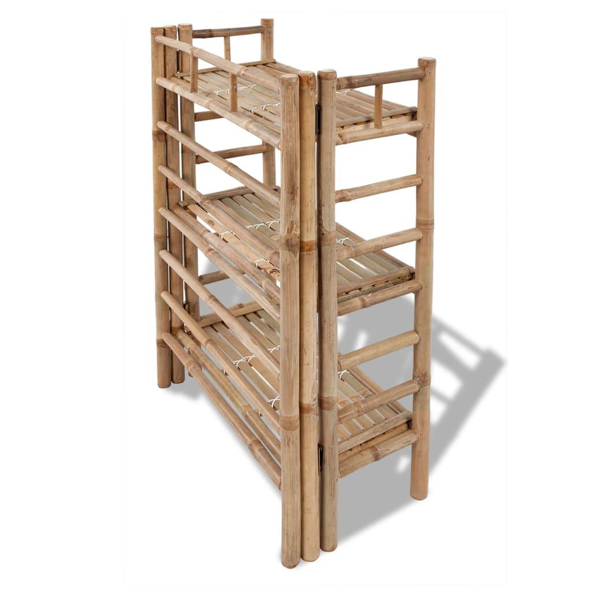 Voir la diapositive 4 : VIDAXL Etagere a plantes 3 niveaux Bambou