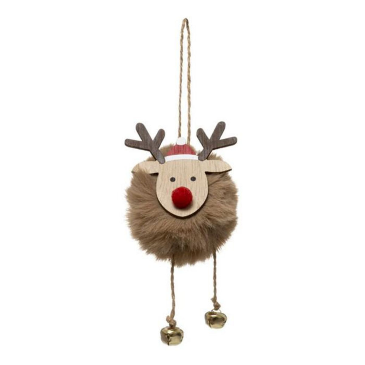 FEERIC LIGHT & CHRISTMAS Sujet de Noël Renne  Glacé  13cm Marron