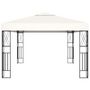 Voir la diapositive 5 : VIDAXL Tonnelle avec guirlande lumineuse a LED 3x4 m Creme Tissu