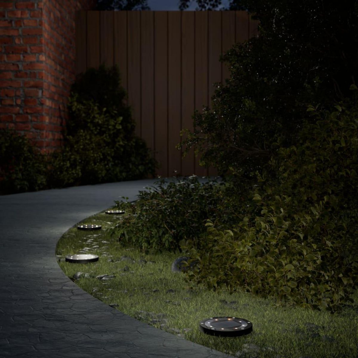 VIDAXL Lampes solaires de sol et piquets de sol exterieur 4 pcs