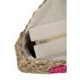 Voir la diapositive 3 : Paris Prix Sac de Plage  Fleur  40cm Naturel & Fuchsia