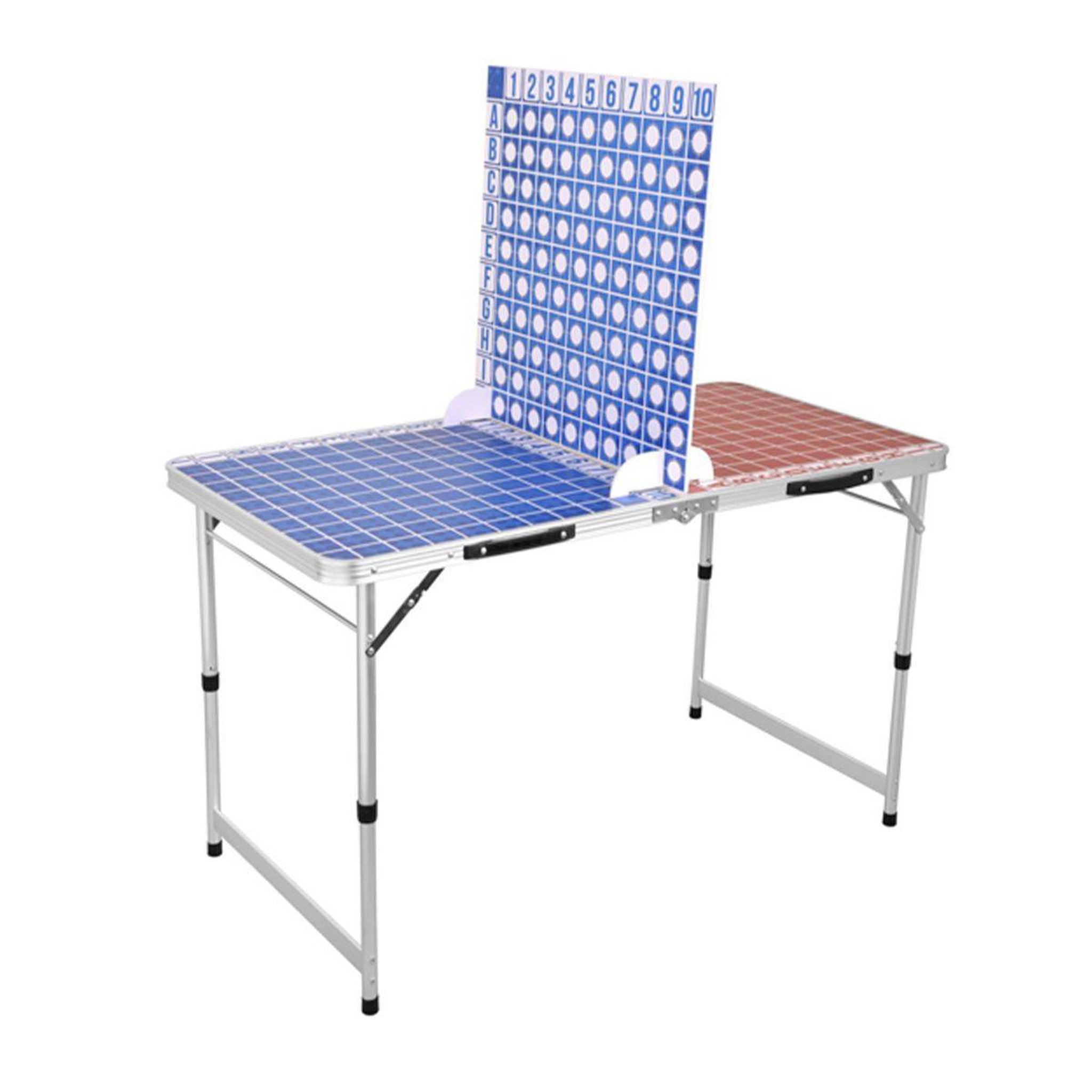 DE FAUGERES Table bataille navale  pliable  120cm bleu & rouge